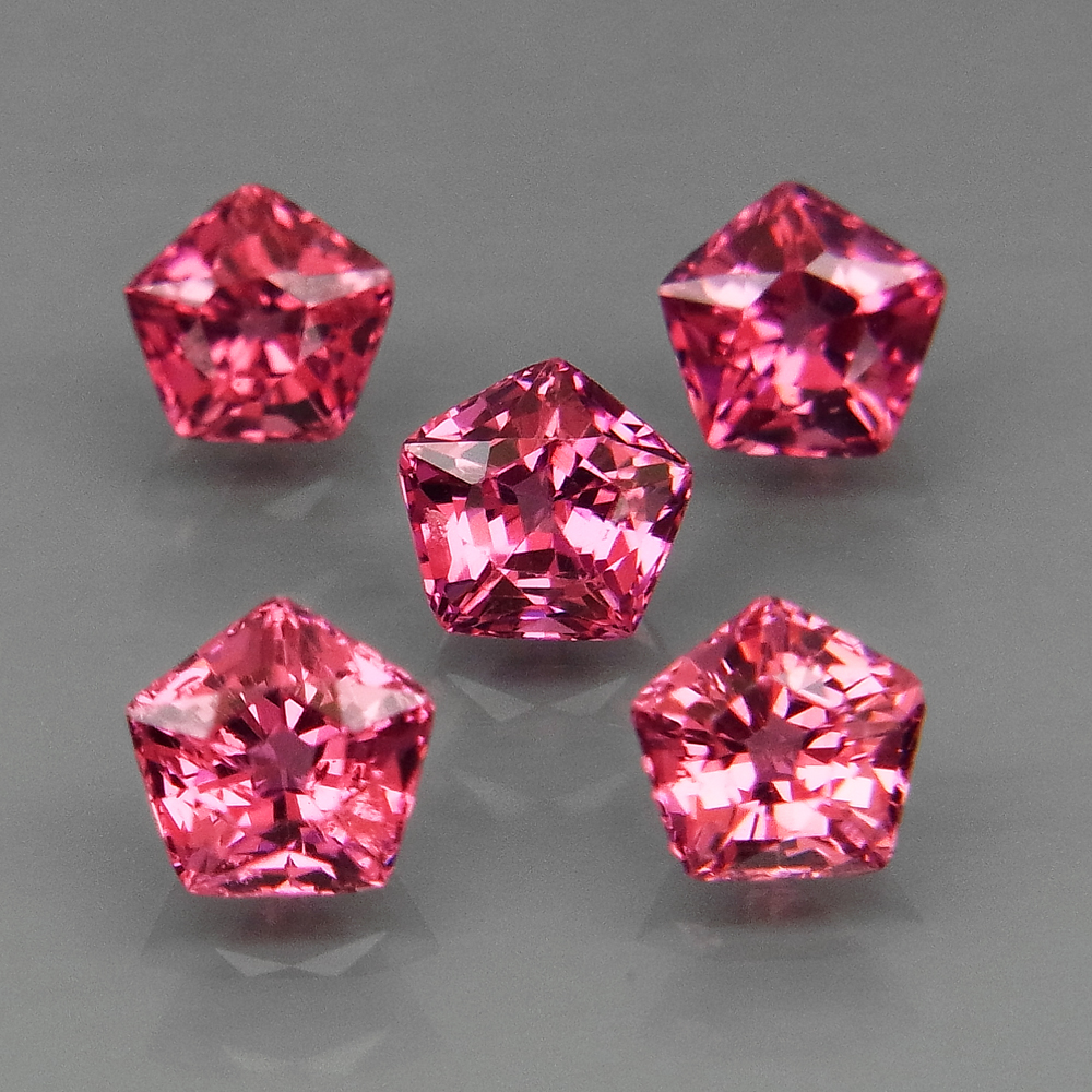 Lot Of Stunning 10 Piece AAA Pink Garnet 9x9 mm Round Rose cut Gemstone Calibarated